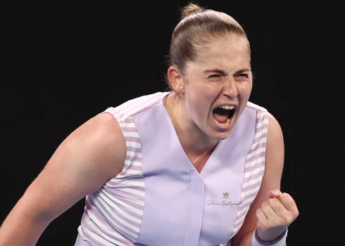 Latvijas tenisa līdere Aļona Ostapenko.