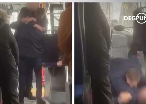 Агрессивный мужчина так сильно избил водителя автобуса Rīgas satiksme, что тот был доставлен в больницу