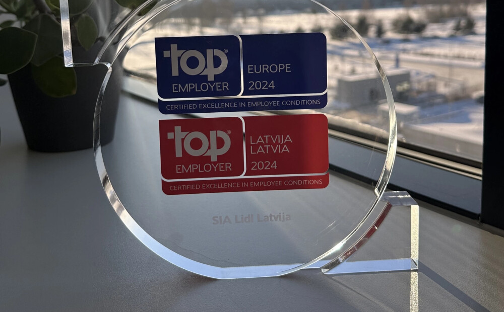 “Lidl Latvija” atkārtoti saņem prestižo “Top Employer 2024” 
sertifikāciju kā atzinību savām rūpēm par darbiniekiem 
