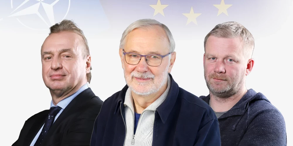 Andrejs Ērglis, Mārcis Auziņš un Reinis Pozņaks vērtē mūsu dalību ES un NATO.