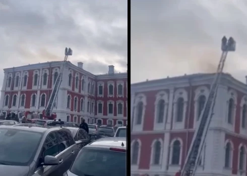 В здании Латвийского университета биологических наук и технологий в Елгаве произошел пожар - сотрудники были эвакуированы
