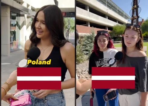 ВИДЕО: Польша? Швейцария? Прохожим в Канаде показали флаг Латвии и никто не смог отгадать страну