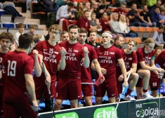 Latvijas vīriešu florbola izlases pasaules čempionāta kvalifikācijā Liepājā grauj arī Vāciju