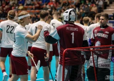 Latvijas florbolisti pasaules čempionāta kvalifikāciju Liepājā pabeidz ar sagrāvi pret somiem