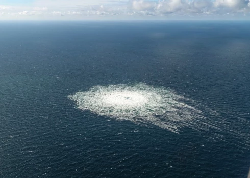 "Nord Stream 2" gāzes noplūdes vieta