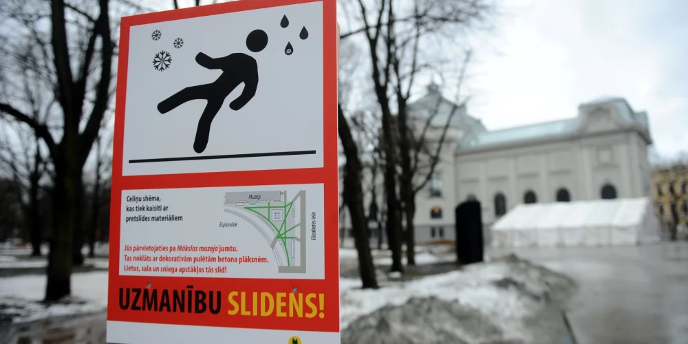 В понедельник в Латвию придет зона осадков, которая принесет снег, мокрый снег и ледяной дождь