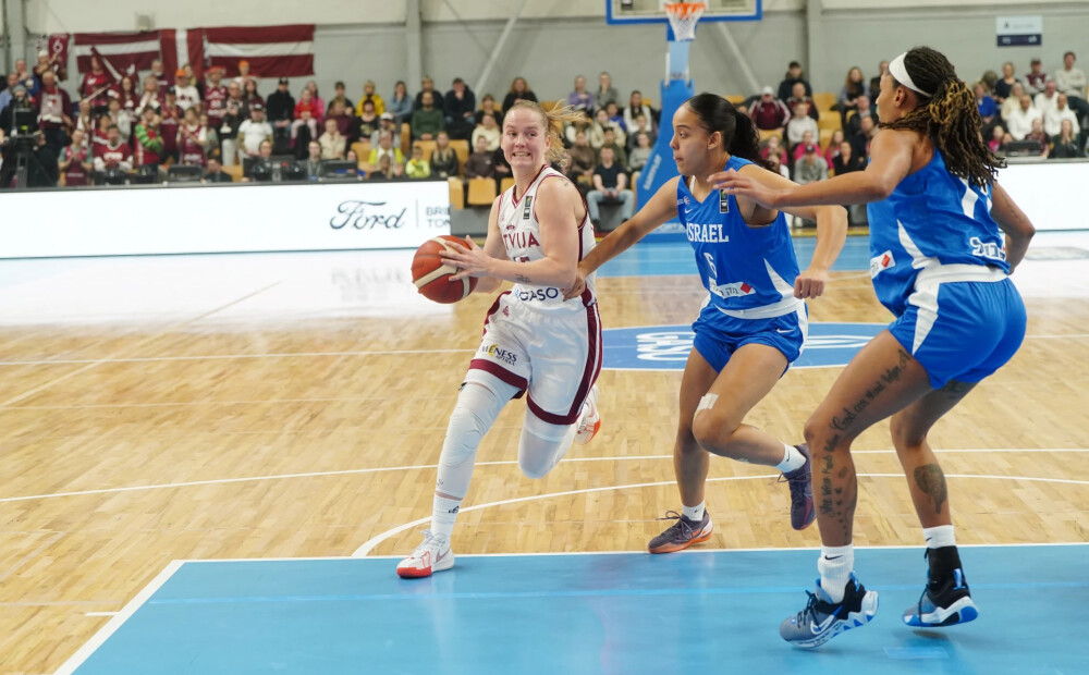 Papildlaikā izrauta uzvara! Latvijas basketbolistes Eiropas čempionāta kvalifikācijas spēlē pieveic Izraēlu