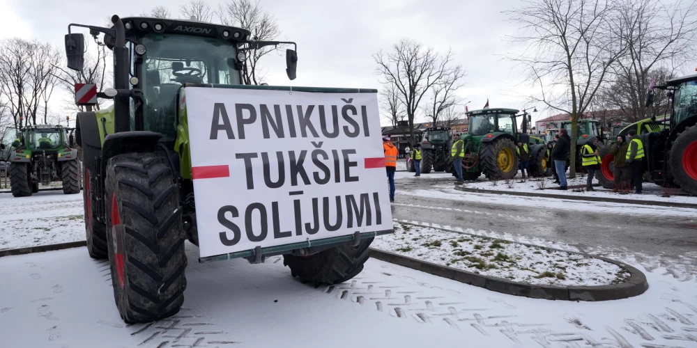 Lauksaimnieku protesta maršs izstiepies cauri gandrīz visai Eiropai