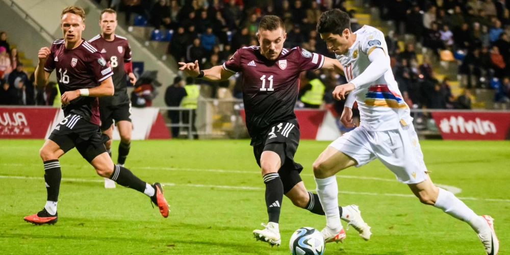 Latvijas futbola izlase bez aizvadītām spēlēm pakāpusies FIFA rangā