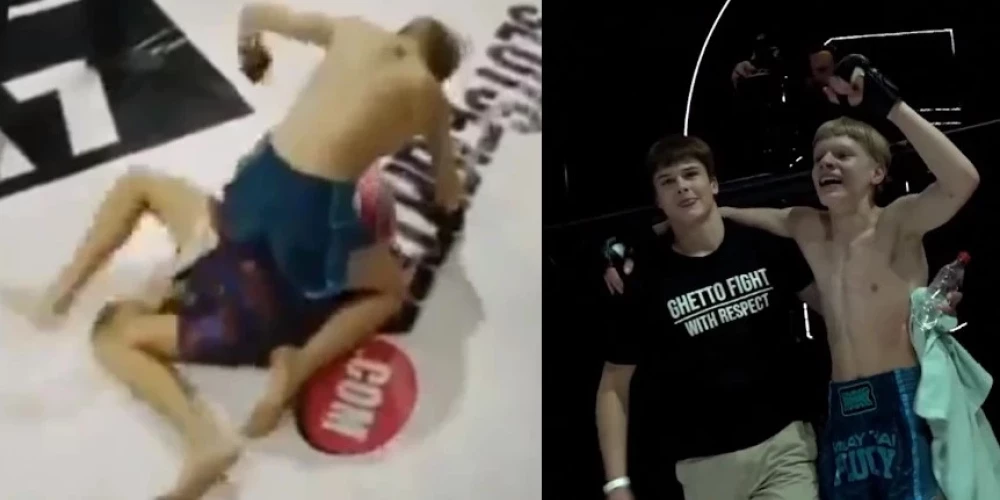 На видео запечатлен поединок между молодыми людьми, один из которых несовершеннолетний.