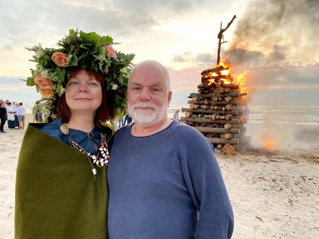 Ar vīru dabas pētnieku un fotogrāfu Vilni Skuju.