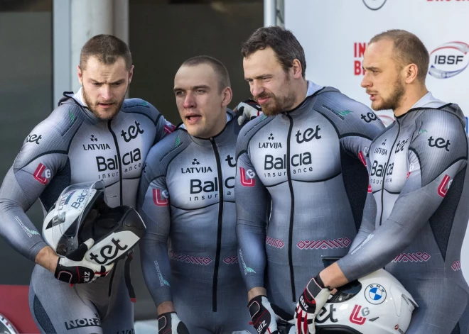 Cipuļa četrinieku ekipāža triumfē Pasaules kausa posmā bobslejā