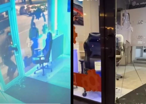 ВИДЕО: бандиты пытались ограбить магазин электротехники в Московском форштадте