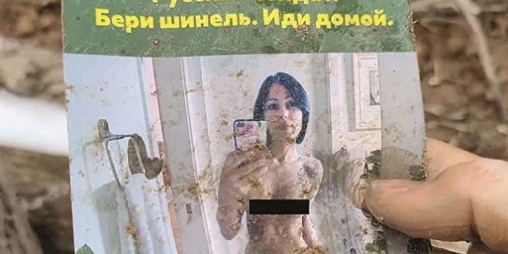 Kamēr ģenerālis cīnās par "krievu pasauli" Ukrainā, izplatās skrejlapas ar viņa sievas kailfoto