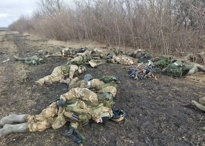 Ukrainas armijas triecienā krievu poligonam Dņepras kreisajā krastā Hersonas apgabala vēl okupētajā teritorijā likvidēti vismaz 60 iebrucēji