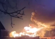 Soctīklos publicētā krievu lidmašīnas A-50 nokrišanas vieta (ekrānuzņēmums no "X")