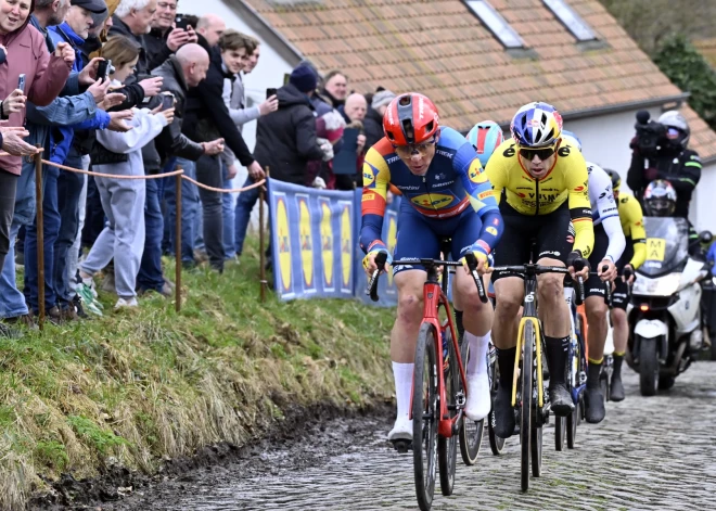 Skujiņam 27. vieta smagajā "Omloop Het Nieuwsblad" viendienas braucienā