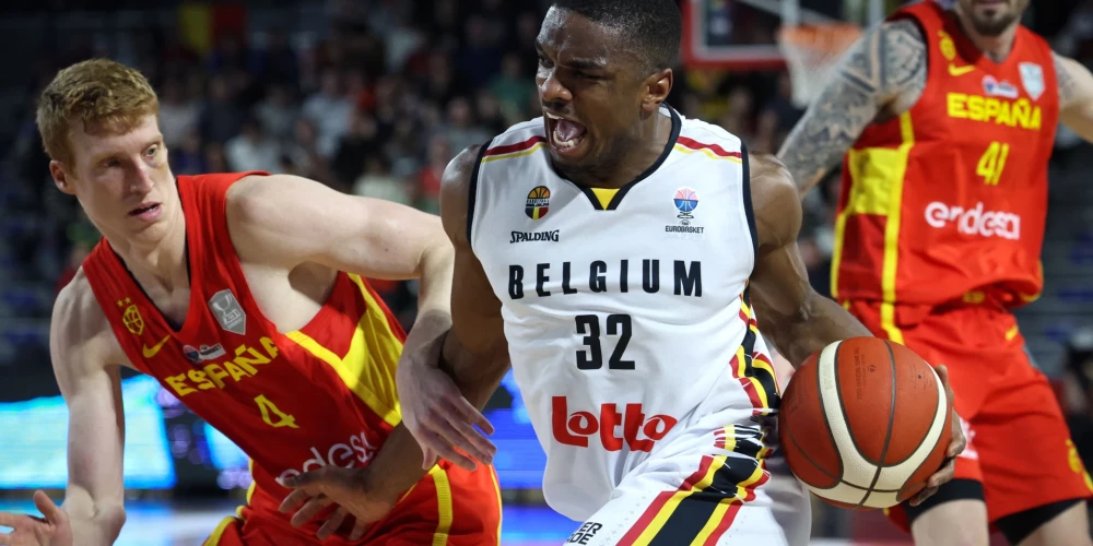 Beļģijas basketbolisti sagādā spāņiem otro zaudējumu, bet pasaules čempione Vācija zaudē Bulgārijai