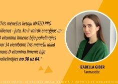 Farmaceites pieredze: ar NATEO dubultots D vitamīna līmenis 3 mēnešu laikā!