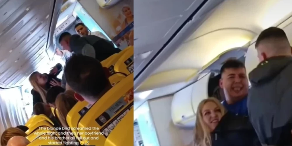 Pārbiedēti "Ryanair" pasažieri nofilmē baisu ainu