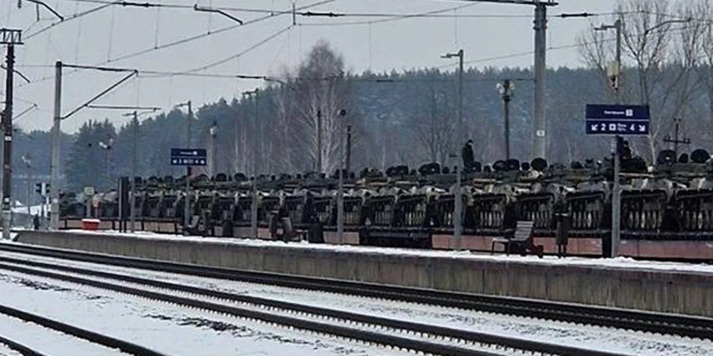 Partizāni fiksē Krievijas militārās tehnikas ierašanos Baltkrievijā