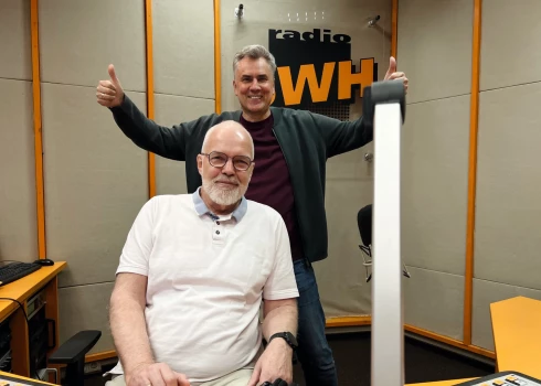 Anesteziologs un reanimatologs Ivars Krastiņš un Jānis Šipkēvics.