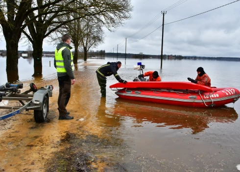 Plūdi Krustpilī.