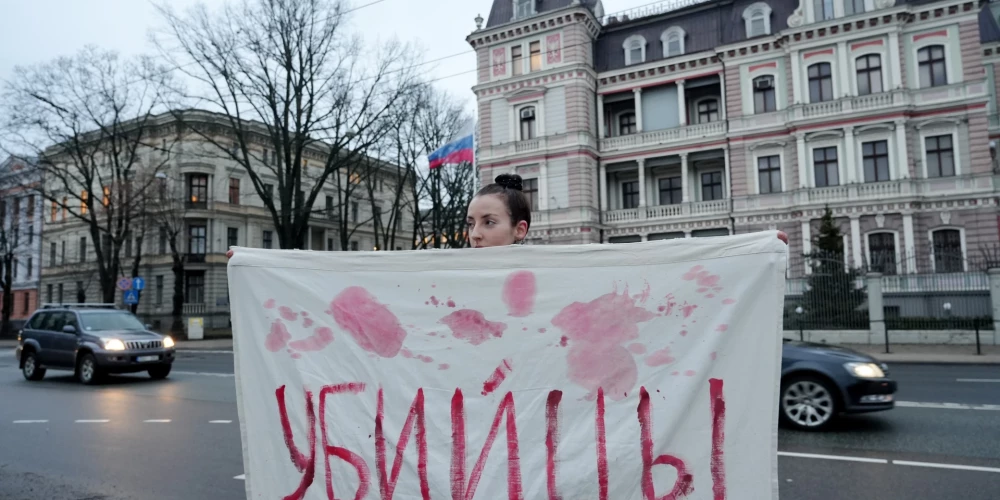 Во время выборов президента России в Риге у посольства пройдет флешмоб