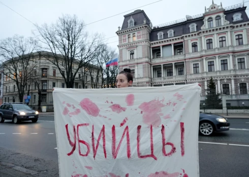 Во время выборов президента России в Риге у посольства пройдет флешмоб