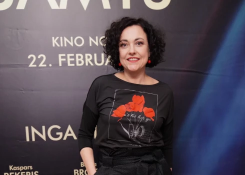 Baiba Broka filmas "Melnais samts" pirmizrādē kinoteātrī "Splendid Palace".