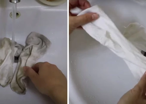 Умный способ, который позволяет сделать белые носки абсолютно чистыми