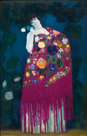 Ermenehildo Anglada Kamarasa (Hermenegildo Anglada Camarasa). Sieviete no Granadas. Ap 1914. Audekls, eļļa. Barselonas pašvaldības īpašums.