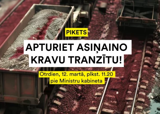 Aicina uz piketu ar prasību apturēt asiņaino tranzītu caur Latviju un slēgt robežu ar Krieviju!