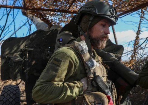 Ukrainas aizstāvji frontes līnijā.