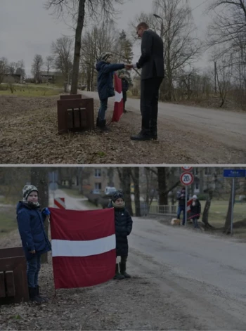 Valsts prezidents Edgars Rinkēvičs Vecumniekos satiek jaunos patriotus.