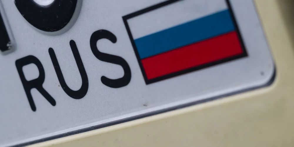 В Литве задержали первый автомобиль с российскими номерами
