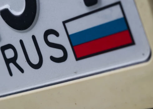 В Литве задержали первый автомобиль с российскими номерами