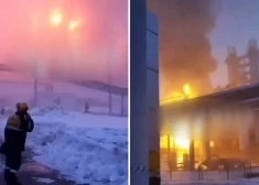VIDEO: droni uzbrukuši divām naftas pārstrādes rūpnīcām Samaras reģionā