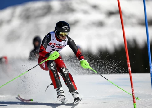 Kalnu slēpotāja Ģērmane Pasaules kausa finālsacensībās izcīna 14. vietu