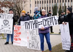 В Риге прошел протест против выборов.