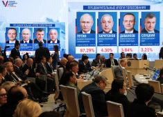 Francija nosoda "represiju apstākļos" notikušās Krievijas prezidenta vēlēšanas