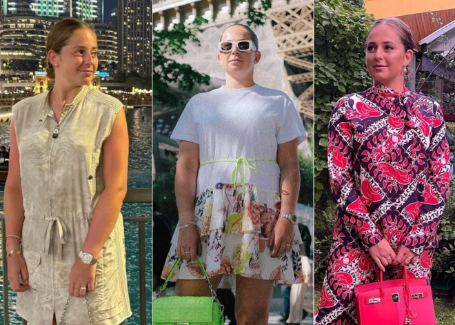 Aļona Ostapenko žilbina luksusa zīmolos un rotaslietās. Cik maksā mūsu tenisa zvaigznes stils?