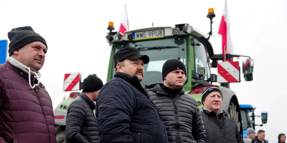 Lauksaimnieku protesti Polijā.