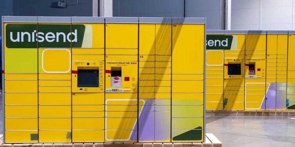 Что за новый ярко-желтый пакомат появился у торговых центров в Риге?