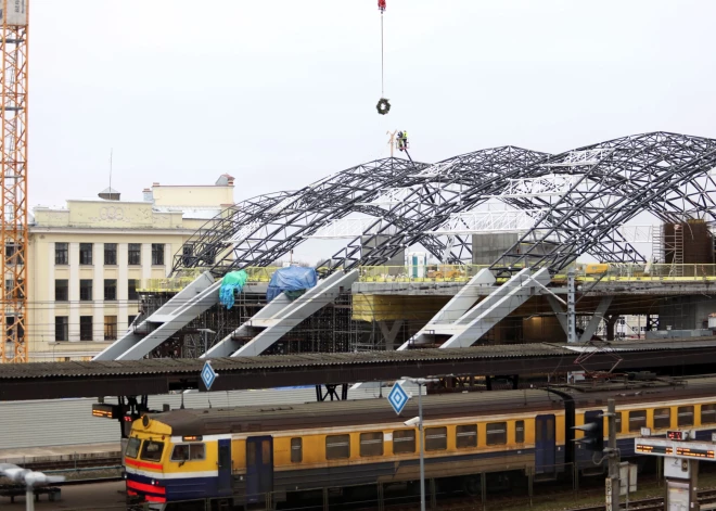 "Rail Baltica" Rīgas Centrālās dzelzceļa stacijas spāru svētki