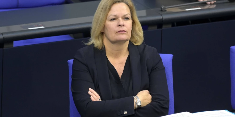 Vācijas iekšlietu ministre brīdina par iespējamo Krievijas iejaukšanos Eiropas parlamenta vēlēšanās