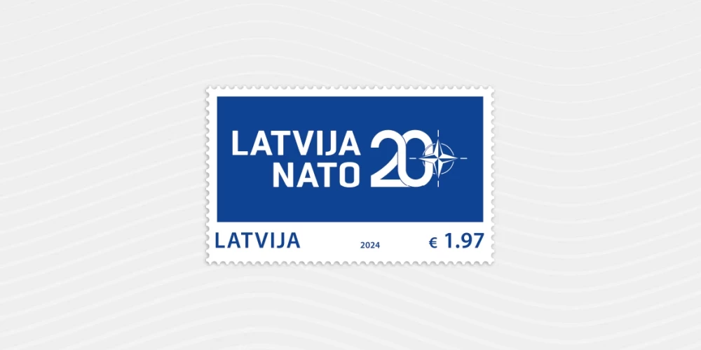 Latvijas Pasts nācis klajā ar Latvijas 20. gadskārtai NATO veltītu pastmarku