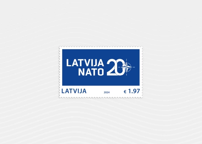 Latvijas Pasts nācis klajā ar Latvijas 20. gadskārtai NATO veltītu pastmarku