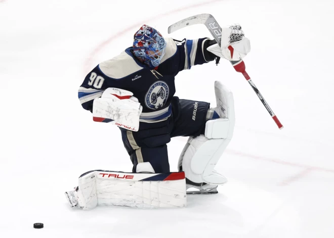 Merzļikina pārstāvētajai "Blue Jackets" uzvara NHL spēlē