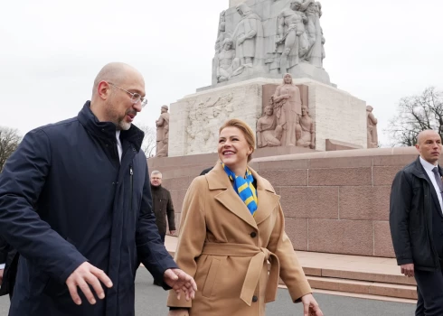 FOTO: vizītē Latvijā ieradies Ukrainas premjerministrs Šmihaļs
